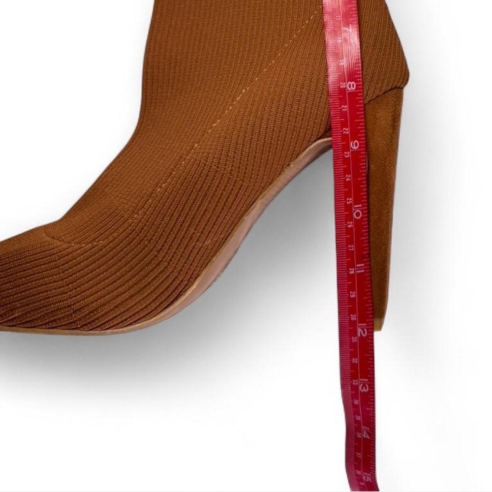 Chic Tan Heeled Boots for Women - Picture 3 of 7